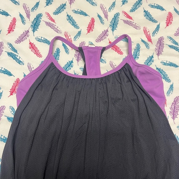 Lululemon Gray and Purple Tank Top - Picture 3 of 6